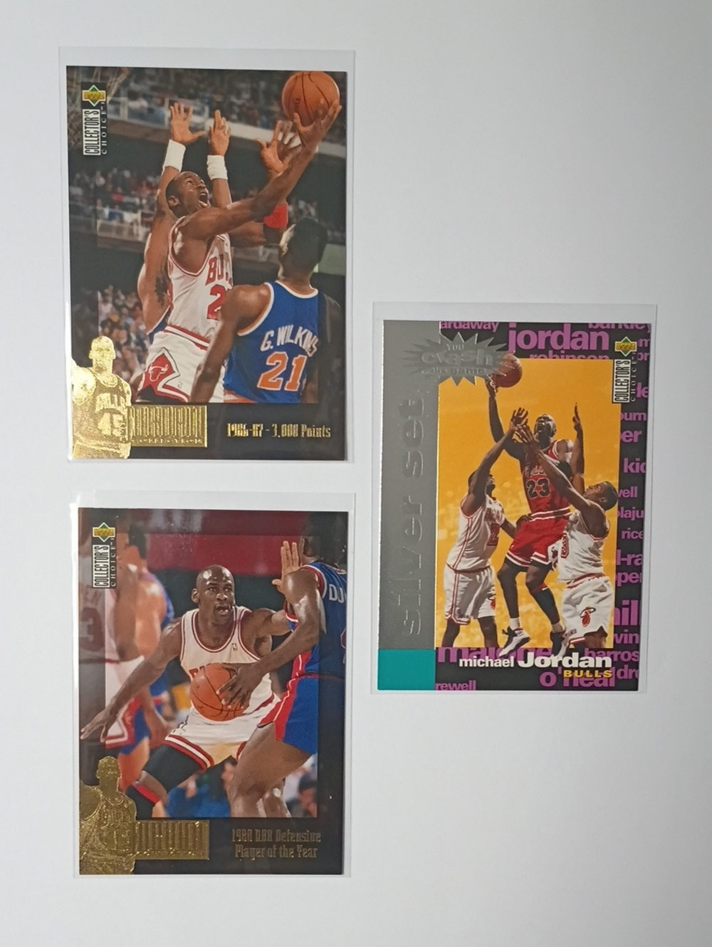 Michael Jordan Basketball Trading Card Set – Red, White